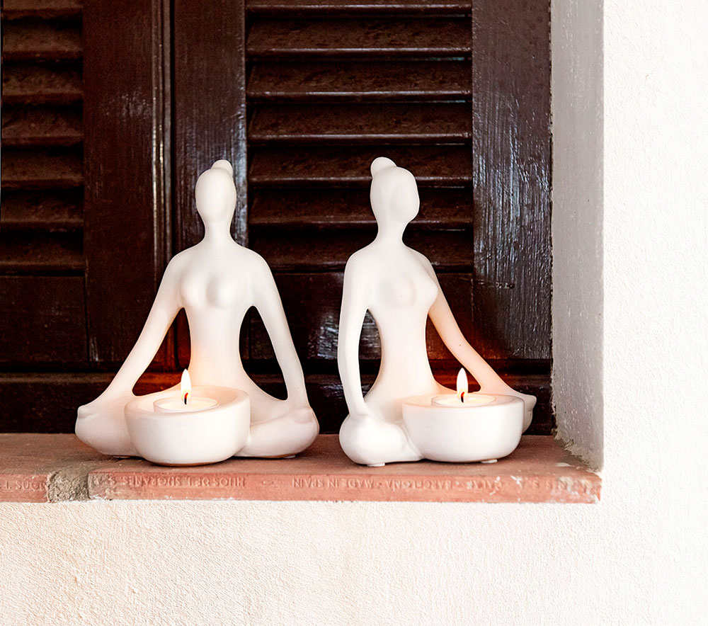 Portavelas yoga Loto
