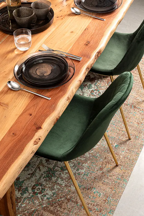 Mesa de comedor madera maciza de acacia Eneas
