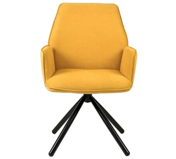 Silla giratoria mostaza Carlyn