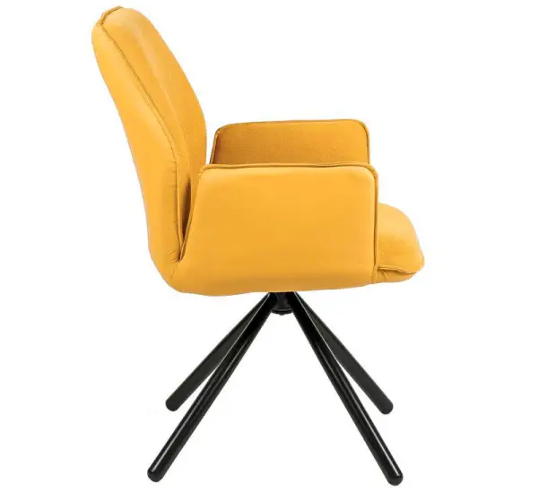Silla giratoria mostaza Carlyn