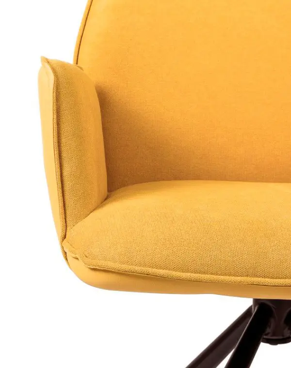 Silla giratoria mostaza Carlyn