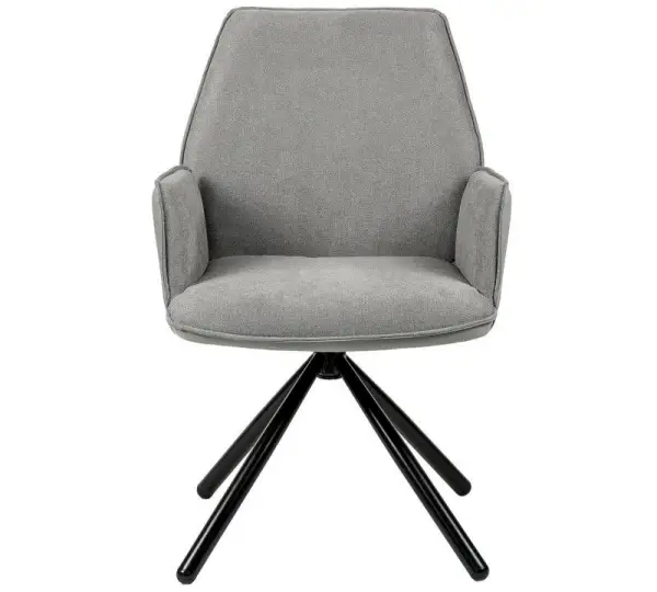 Silla giratoria gris claro Carlyn