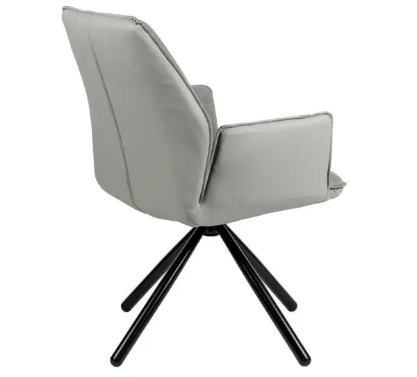 Silla giratoria gris claro Carlyn