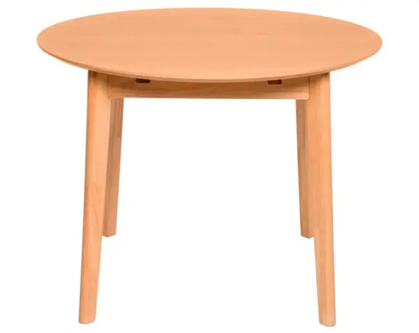 Mesa de comedor redonda extensible roble Liana