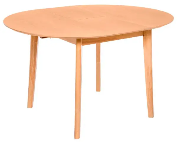 Mesa de comedor redonda extensible roble Liana