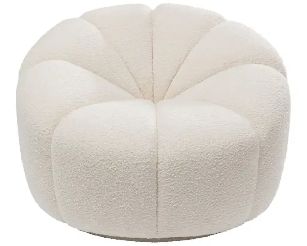 Butaca giratoria blanca Peppo