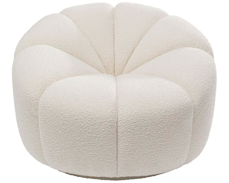 Butaca giratoria blanca Peppo