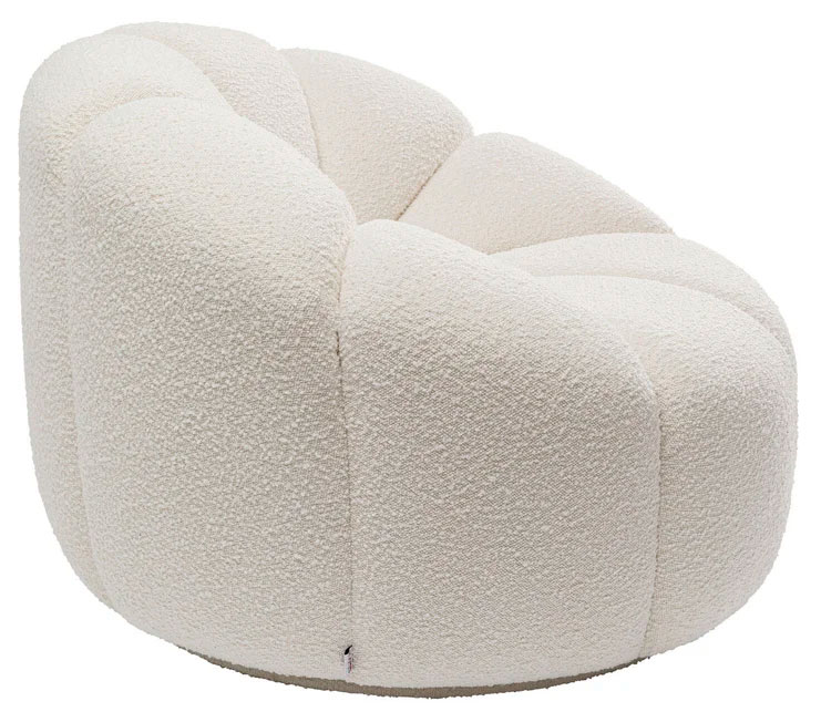 Butaca giratoria blanca Peppo