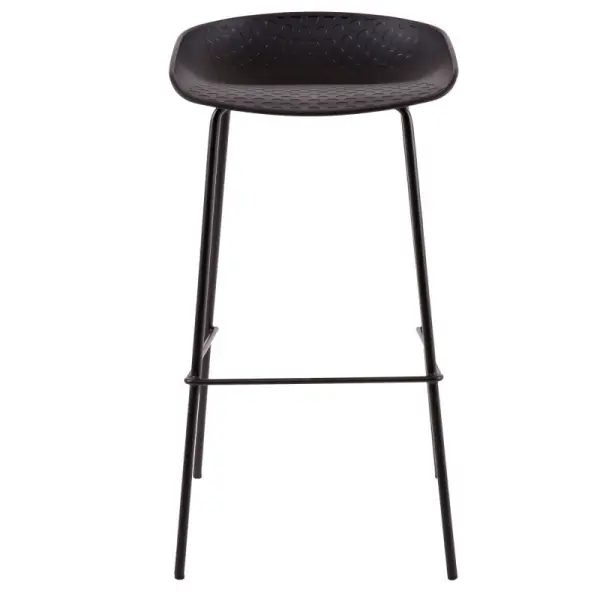Taburete barra de bar negro Alene
