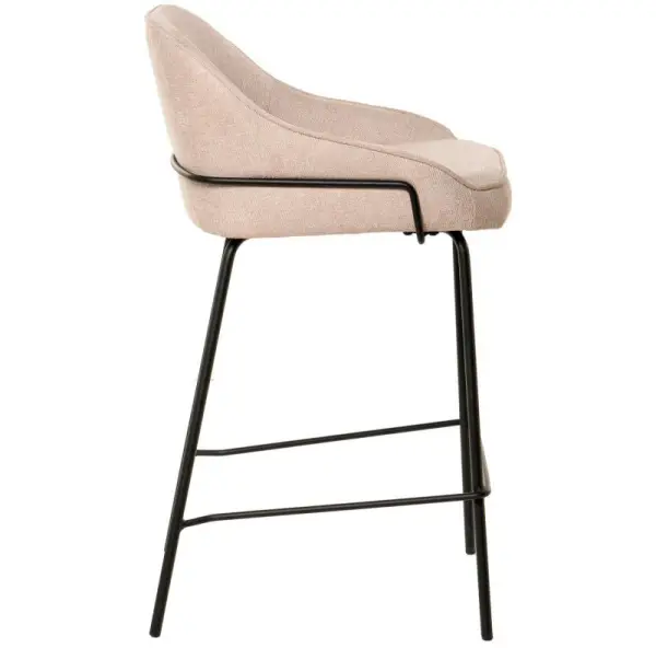 Taburete para barra de cocina beige Arny
