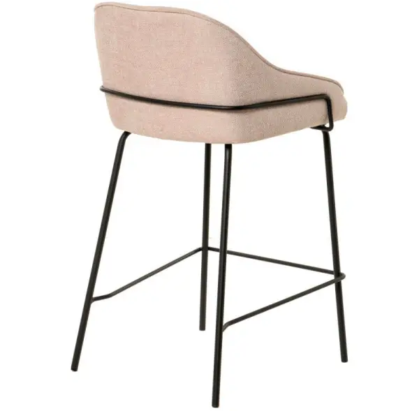 Taburete para barra de cocina beige Arny