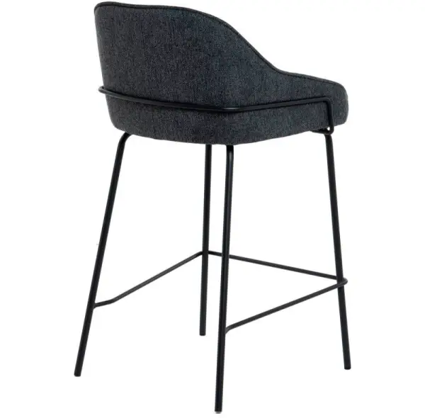 Taburete para barra de cocina gris oscuro Arny