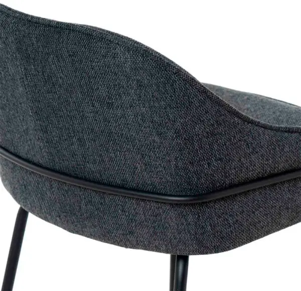 Taburete para barra de cocina gris oscuro Arny