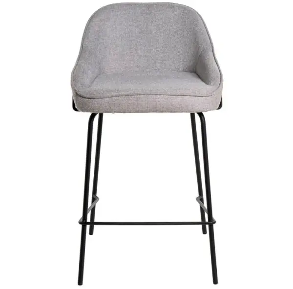 Taburete para barra de cocina gris claro Arny