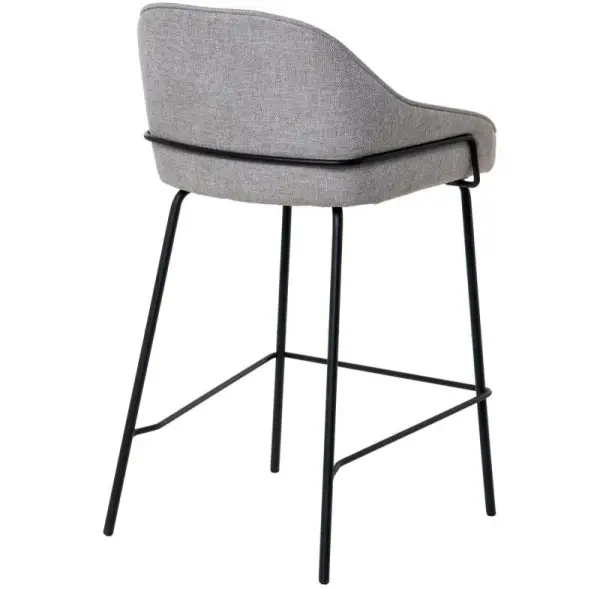Taburete para barra de cocina gris claro Arny