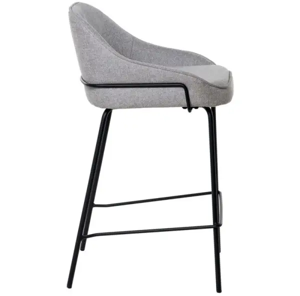 Taburete para barra de cocina gris claro Arny