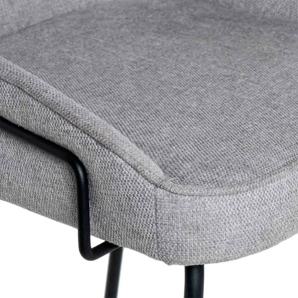 Taburete para barra de cocina gris claro Arny