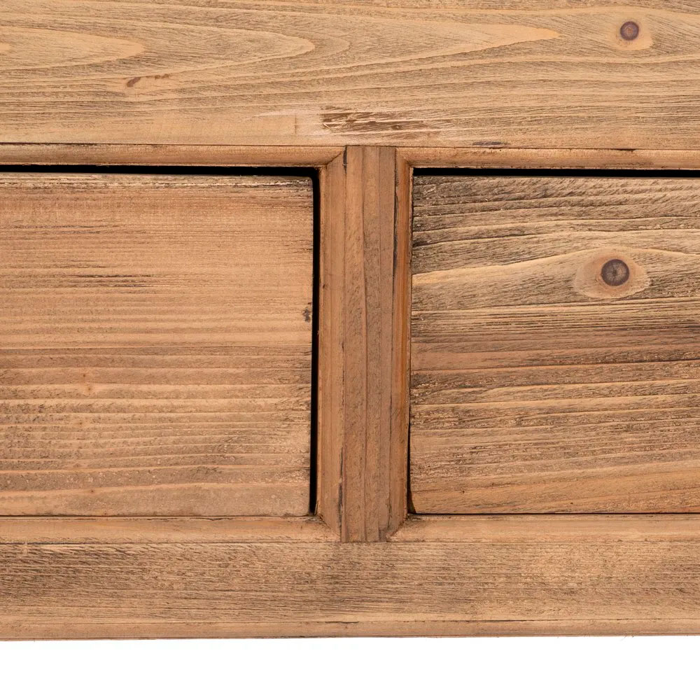 Consola 6 cajones natural madera de olmo