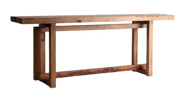 Consola natural pino reciclado Hemye