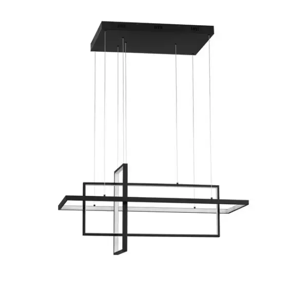 Lámpara de techo led negra escultural