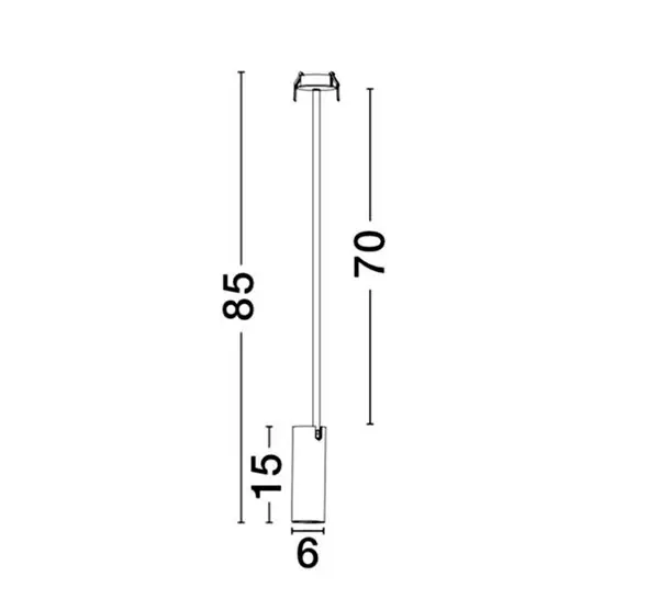 Luminaria colgante suspension Blanca