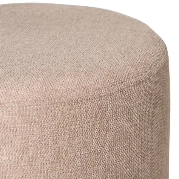 Puff tapizado beige Herman
