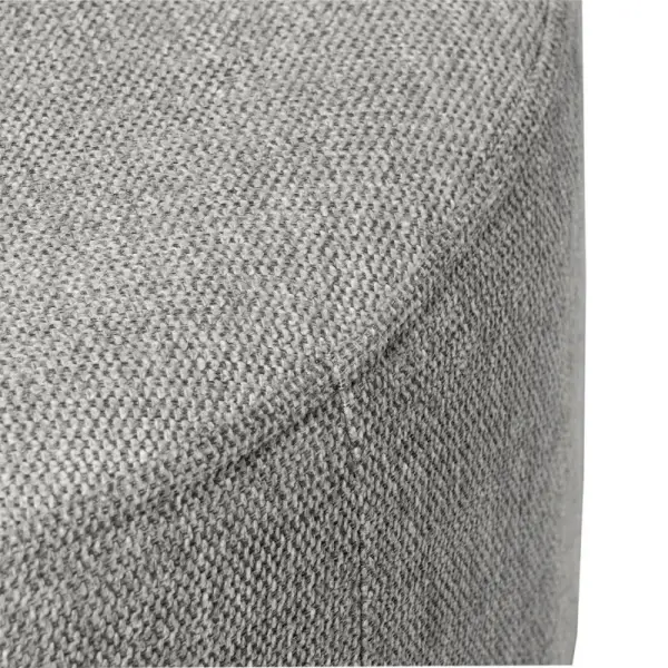 Puff tapizado gris Camilo