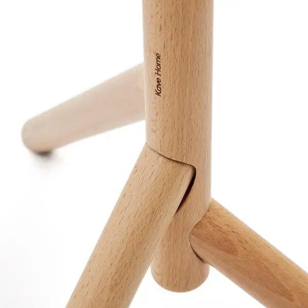 Perchero Nadue de madera maciza de haya con acabado natural 170 cm
