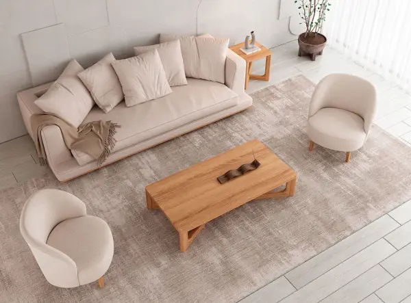 Mesa de centro rectangular roble natural Amazonas
