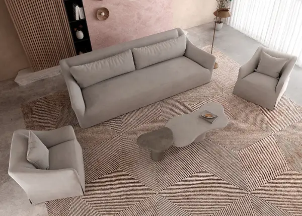 Mesa auxiliar microcemento gris oscuro Hanta