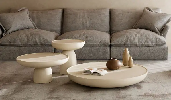 Mesa de centro microcemento Rin