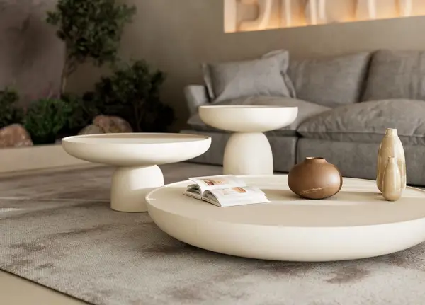 Mesa de centro microcemento Rin