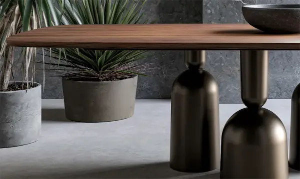 Mesa de comedor nogal americano Cop Bonaldo