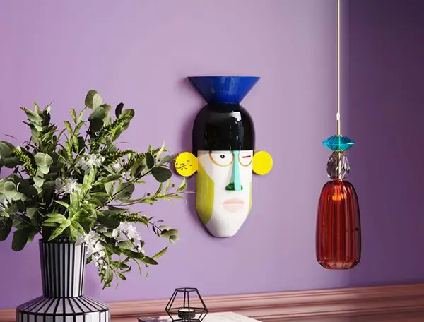 Mascara de pared wink negro