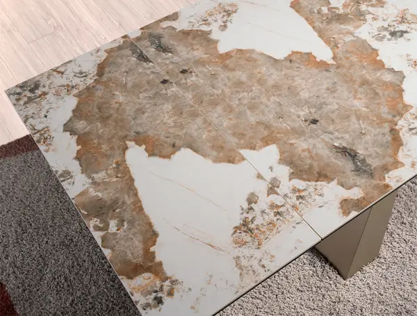 Mesa de comedor extensible porcelánico Flolangen