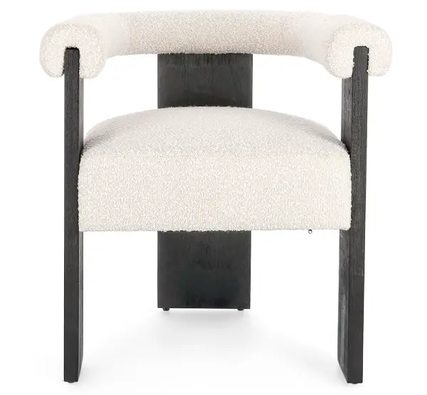 Silla con brazos negro y natural Agape