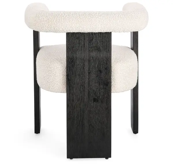 Silla con brazos negro y natural Agape