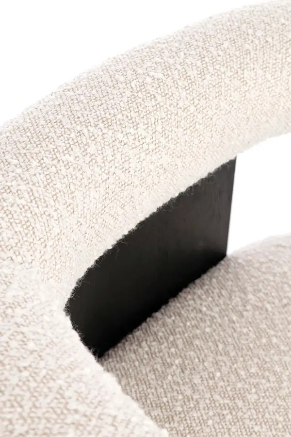 Silla con brazos negro y natural Agape