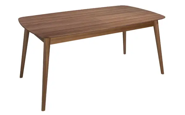 Mesa de comedor extensible nogal Negru