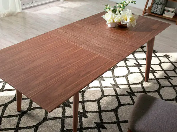 Mesa de comedor extensible nogal Repede