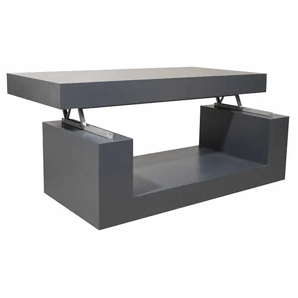 Mesa de centro elevable Alodia antracita lig.defectos