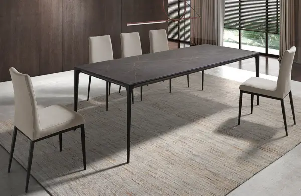 Mesa de comedor metal y porcelánico Kuki