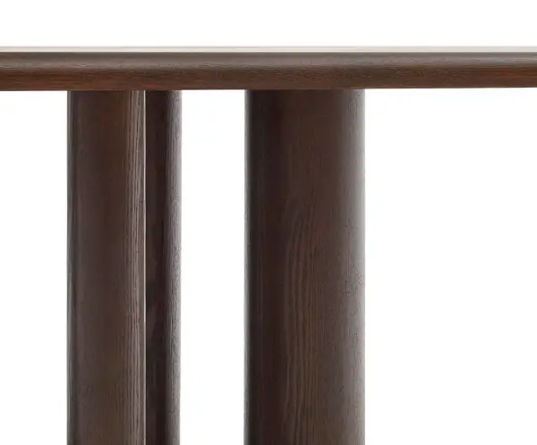 Mesa de comedor fresno acabado oscuro Mailen Kave Home