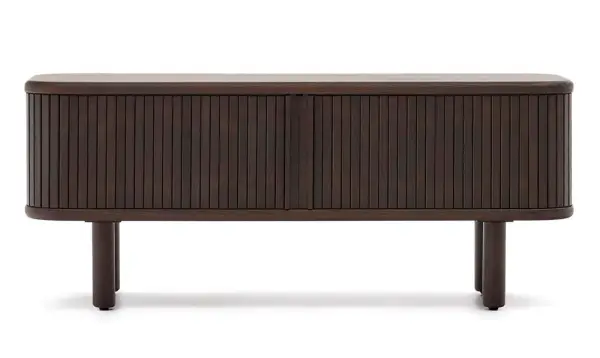 Mesa de televisión pequeña fresno acabado oscuro Mailen Kave Home