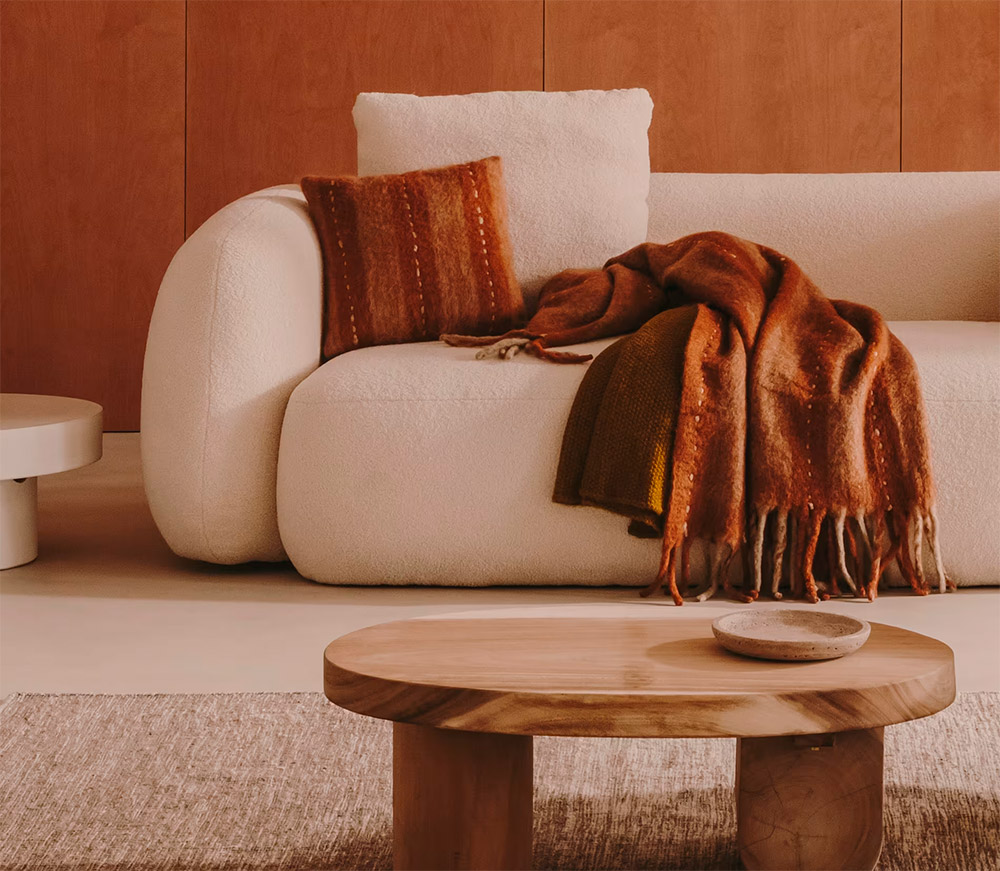 Mesa de centro madera maciza de mungur Mosi Kave Home