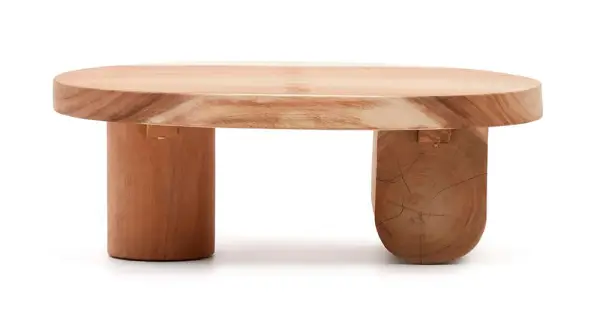 Mesa de centro madera maciza de mungur Mosi Kave Home