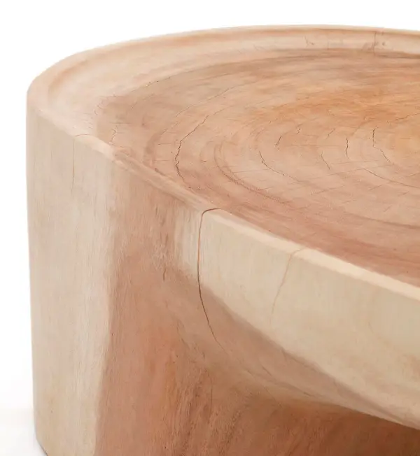 Mesa de centro pie Mosi madera maciza de mungur Kave Home