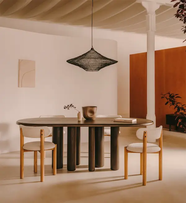 Silla borreguito blanco Nebai Kave Home