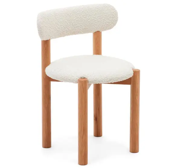 Silla borreguito blanco Nebai Kave Home