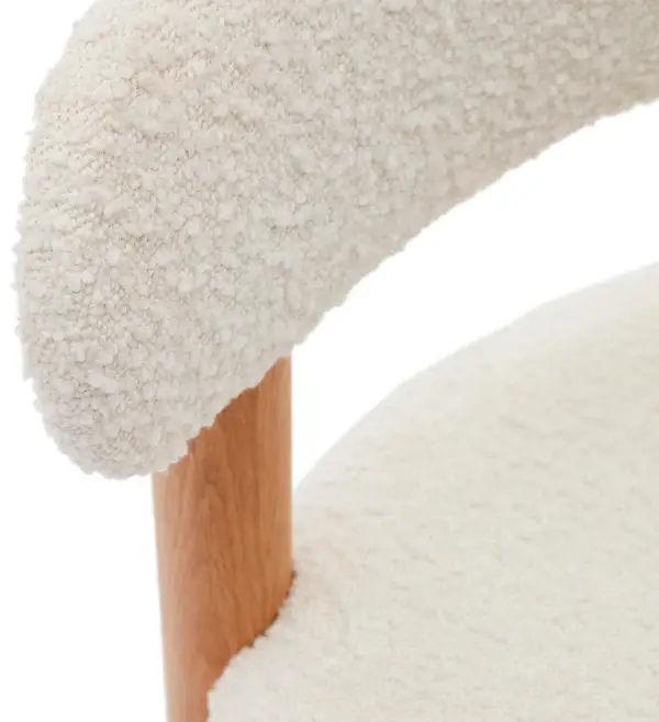 Silla borreguito blanco Nebai Kave Home